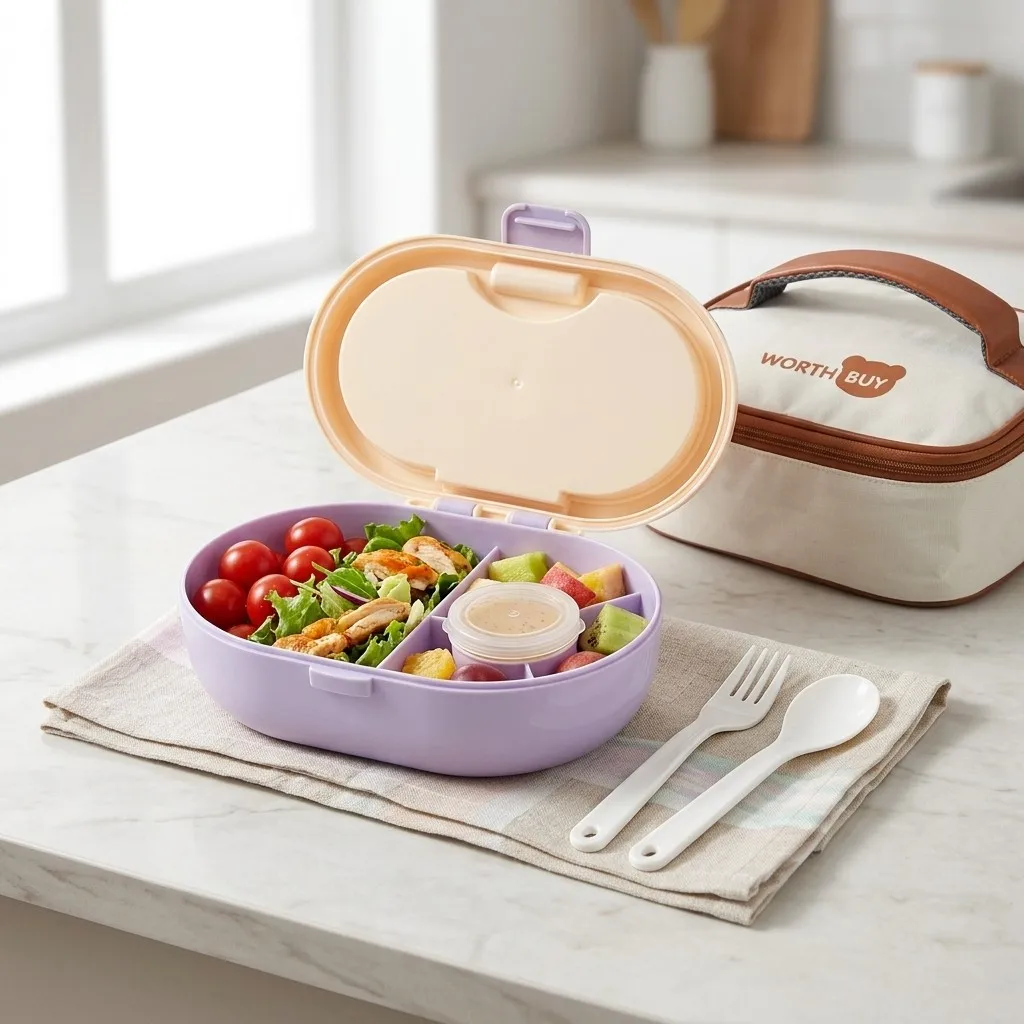 Meal Prep Or Prep Meal - Boîte à lunch compartimentée en plastique,