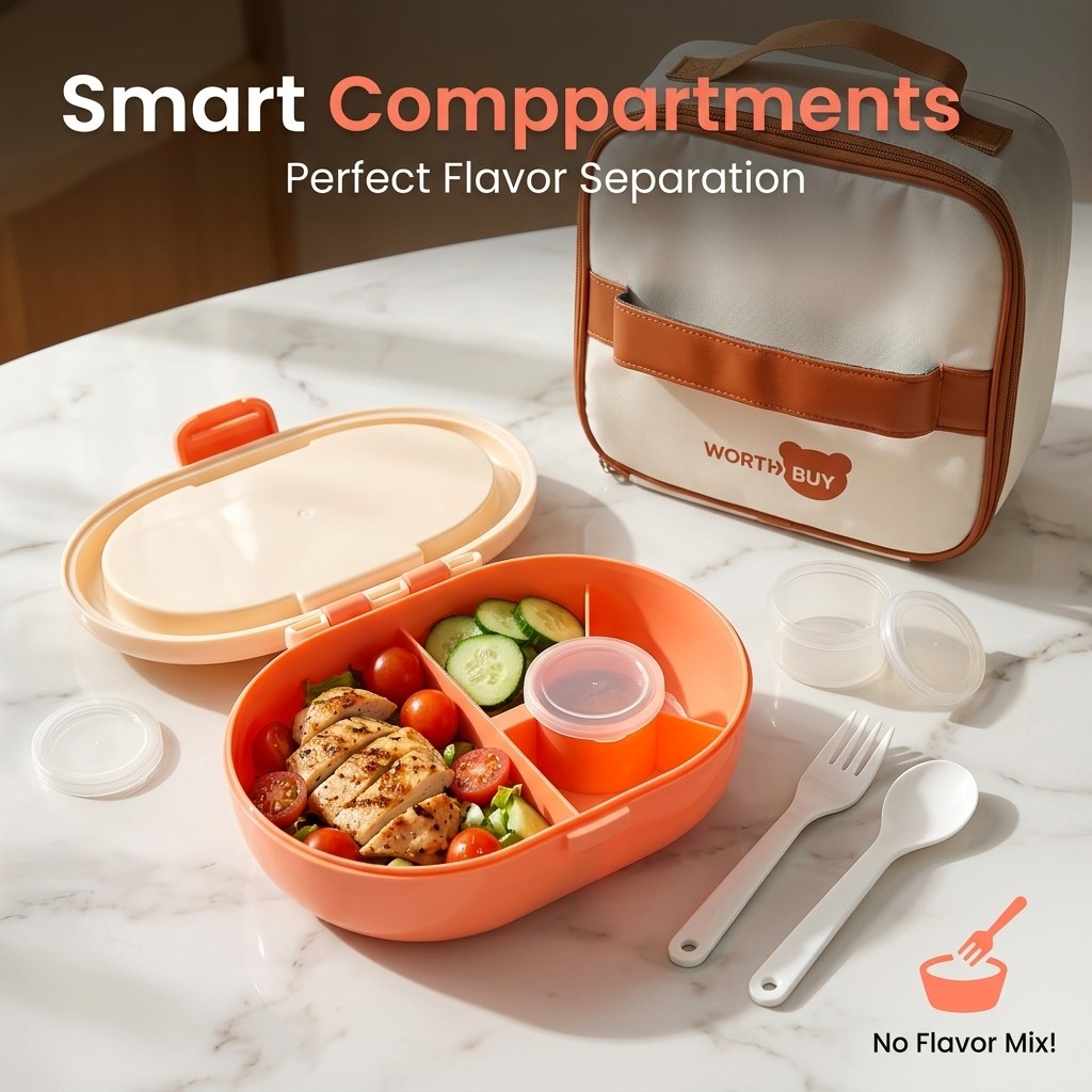 Boîte à lunch bento en plastiq - Meal Prep Or Prep Meal avis et prix