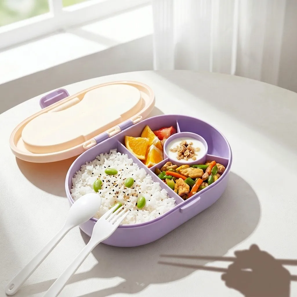 Boîte à bento en plastique ave - Meal Prep Or Prep Meal avis et prix