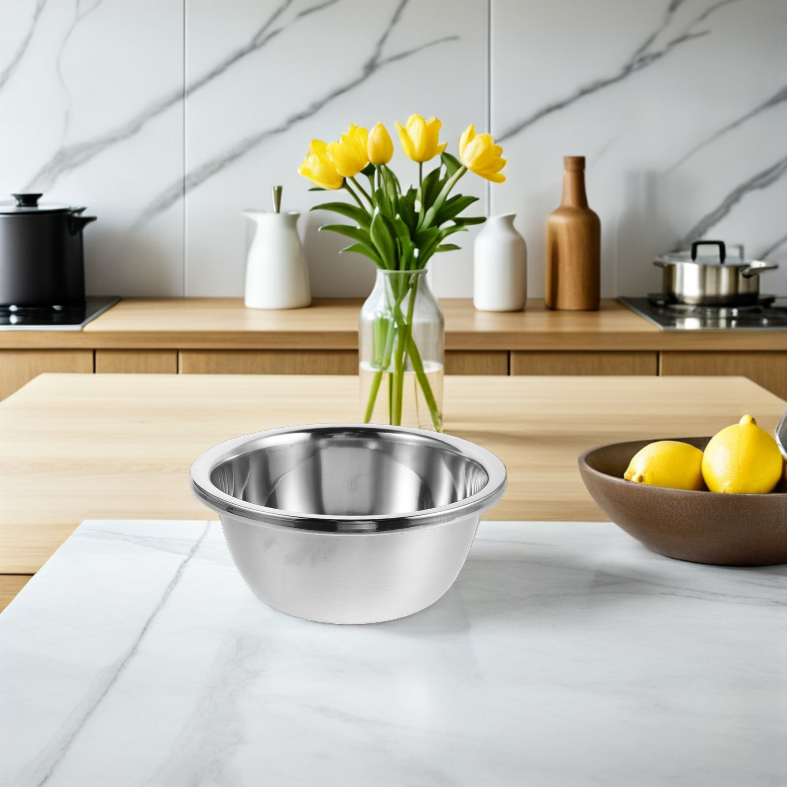 4 bols mélangeurs en acier ino - Meal Prep Kitchen avis et prix